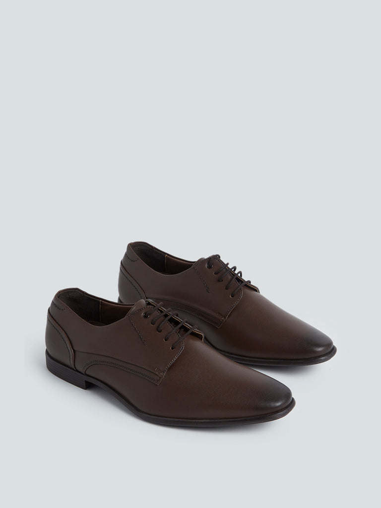 SOLEPLAY Dark Brown Derby Shoes